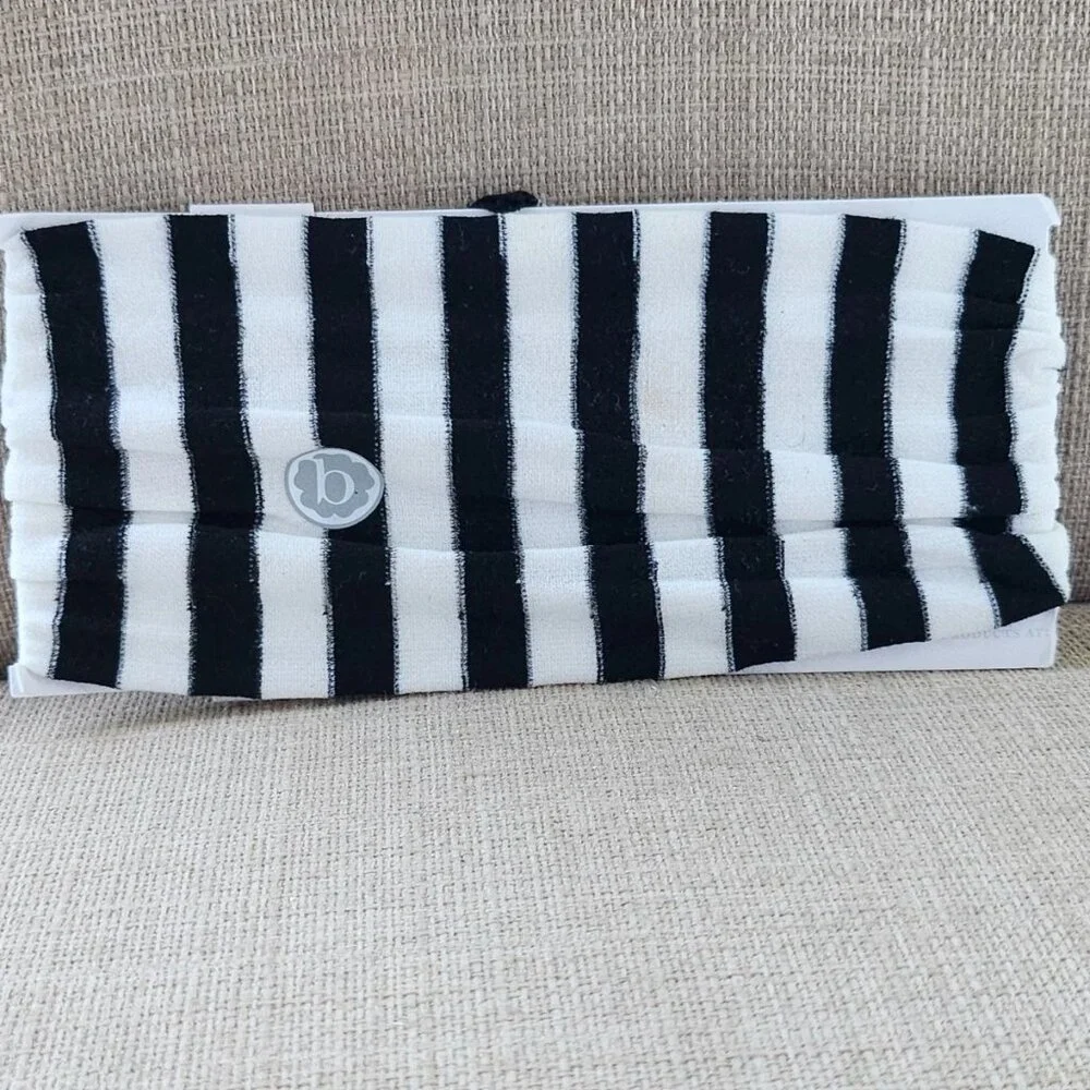 Baby Bling Headband baby White/Black Striped Baby Head Band Brand: Baby Bling